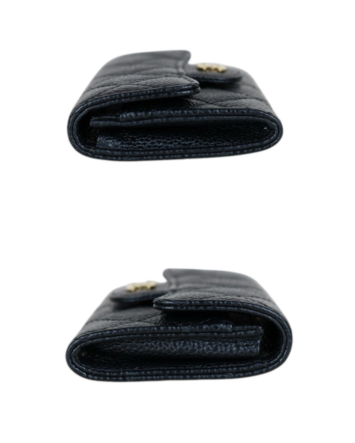 Caviar Leather Card Holder Wallet