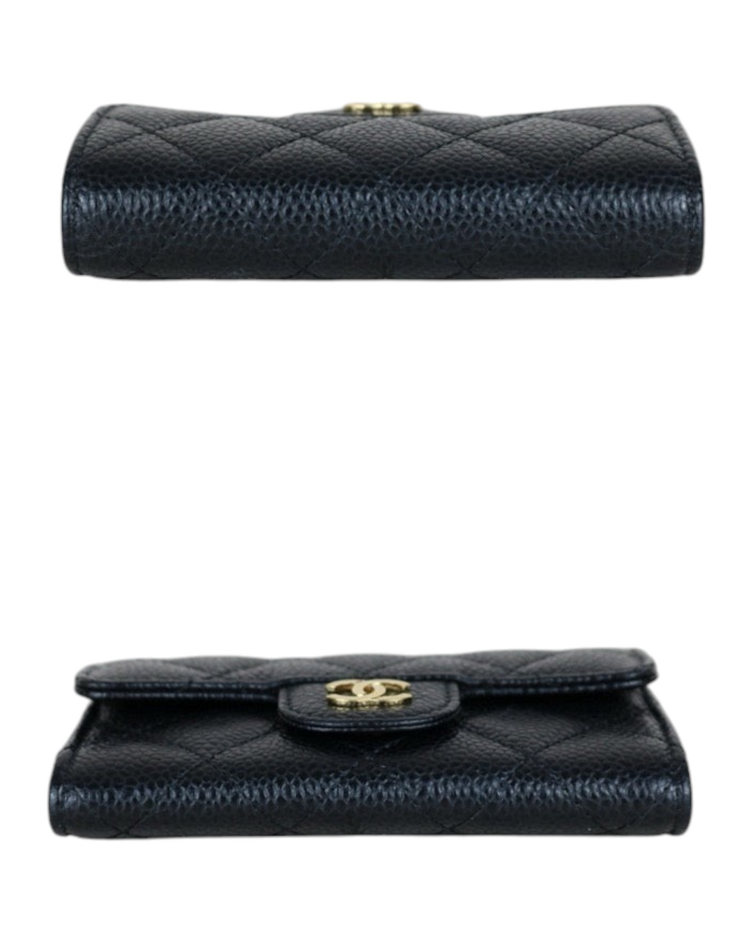 Caviar Leather Card Holder Wallet