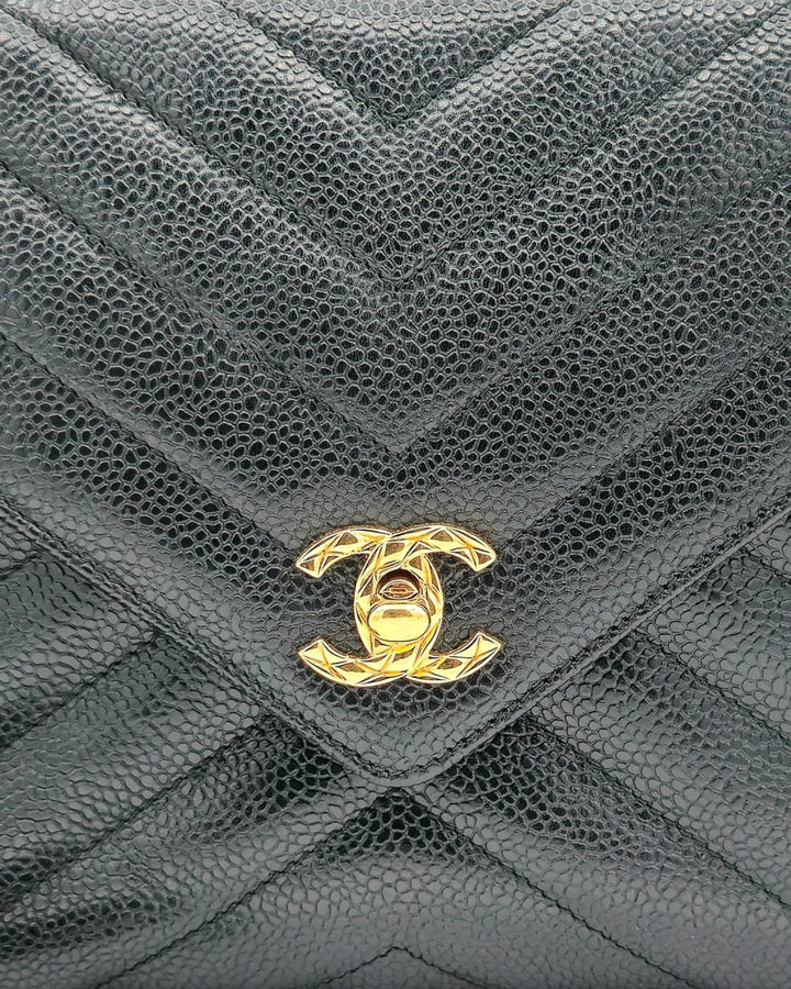 Chanel Chevron Caviar Bijoux Camera Flap Bag Forgotten Luxuries