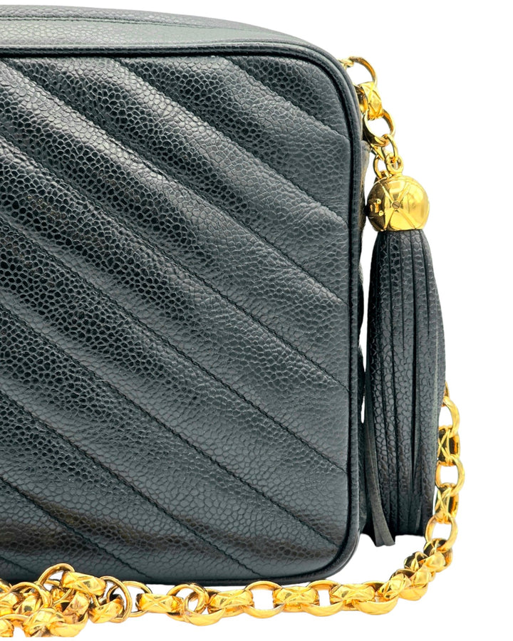 Chanel Chevron Caviar Bijoux Camera Flap Bag Forgotten Luxuries