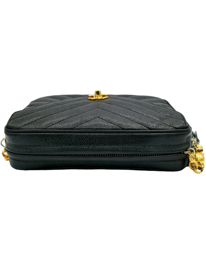 Chanel Chevron Caviar Bijoux Camera Flap Bag Forgotten Luxuries