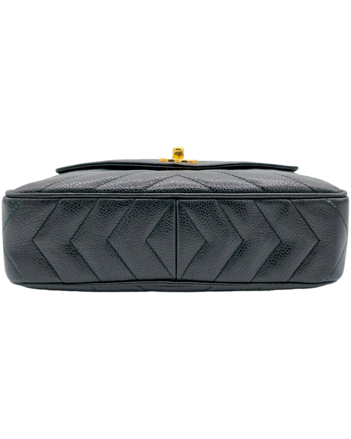 Chanel Chevron Caviar Bijoux Camera Flap Bag Forgotten Luxuries