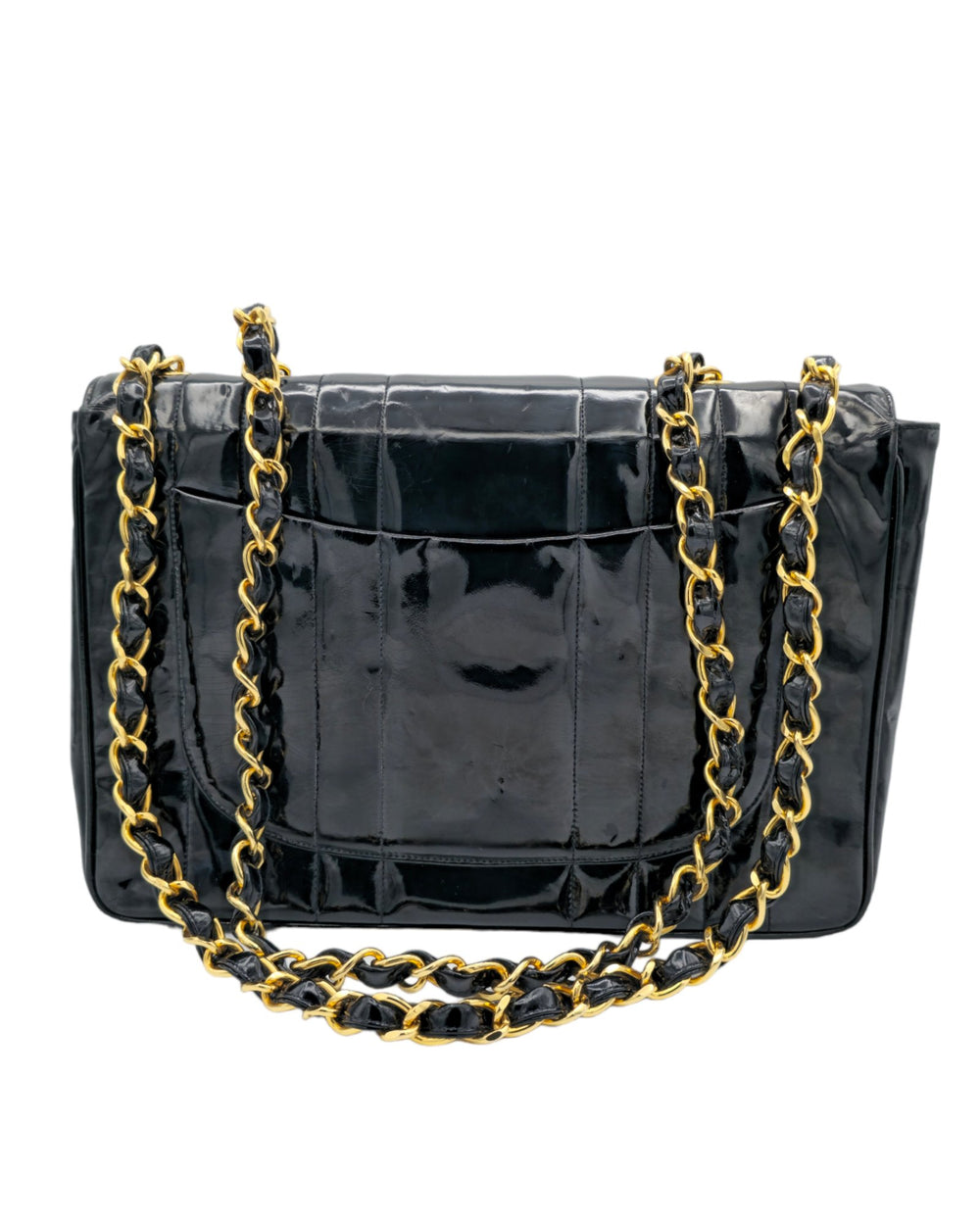 Chanel Mademoiselle Patent Vertical Quilt Flap Forgotten Luxuries