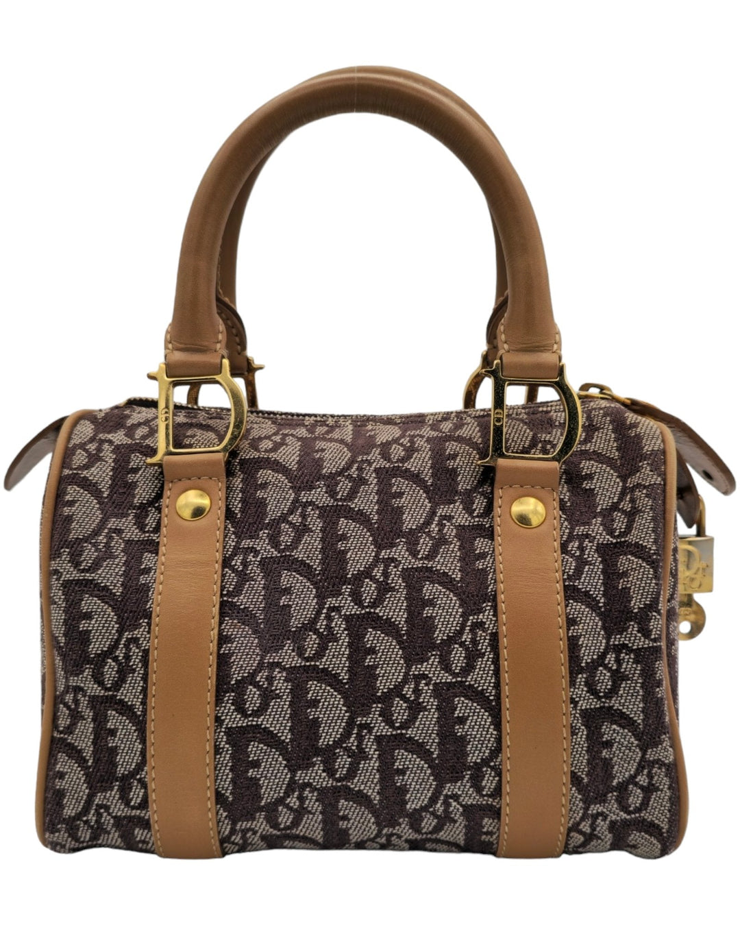 Christian Dior Trotter Canvas Mini Boston Bag - Brown Christian DiorTrotter Canvas Mini Boston Bag - BrownTrotter Canvas Mini Boston Bag - BrownForgotten Luxuries Forgotten Luxuries