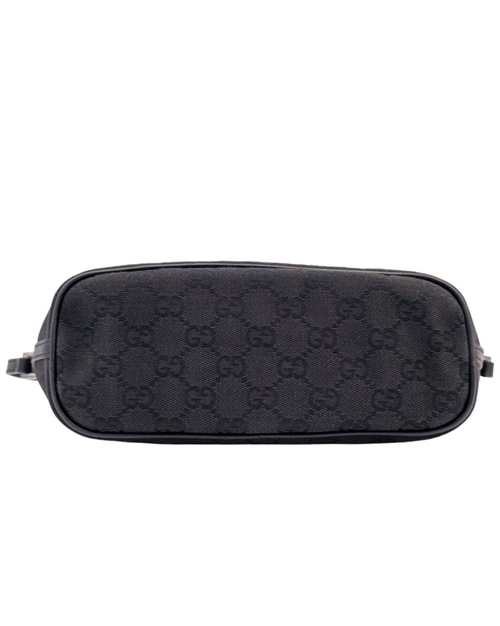 Gucci Monogram Boat Pochette - Black Forgotten Luxuries