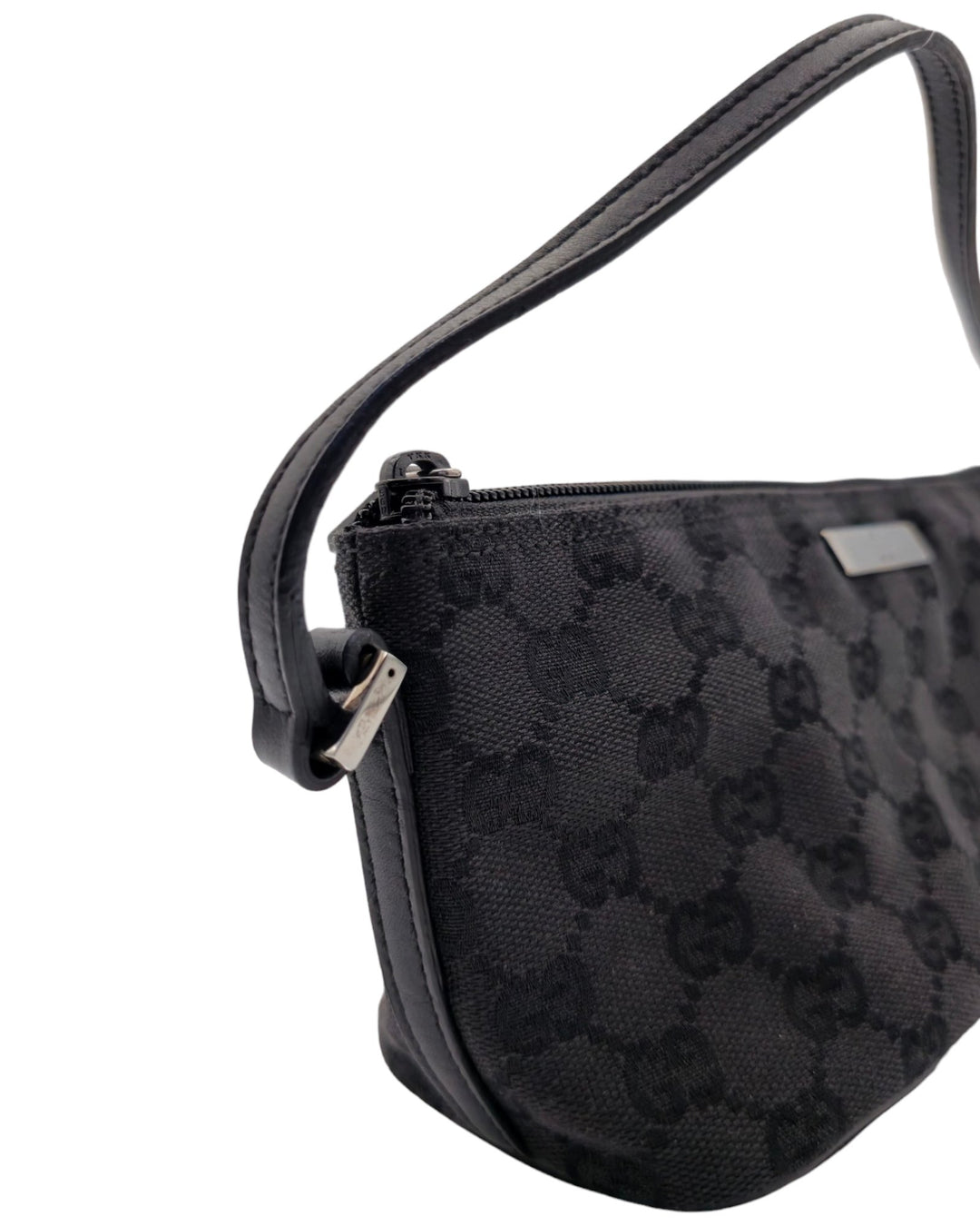 Gucci Monogram Boat Pochette - Black Forgotten Luxuries