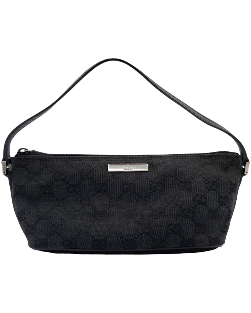 Gucci Monogram Boat Pochette - Black Forgotten Luxuries