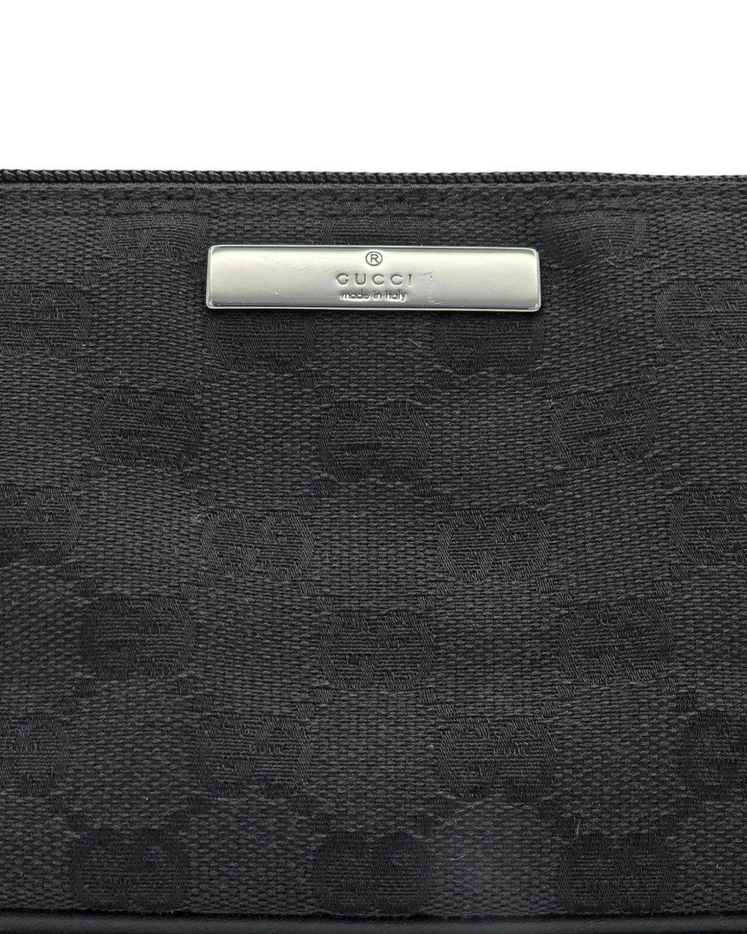 Gucci Monogram Boat Pochette - Black Forgotten Luxuries