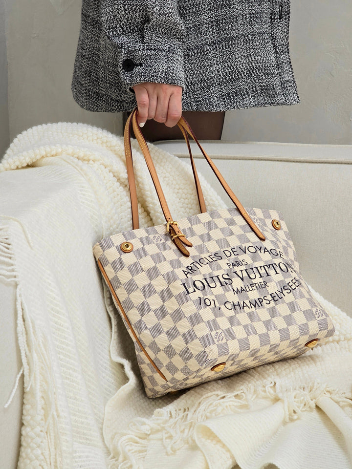 Louis Vuitton Cabas Adventure PM Tote Bag Damier Azur Cabas Adventure PM Tote Bag Damier Azur Forgotten Luxuries