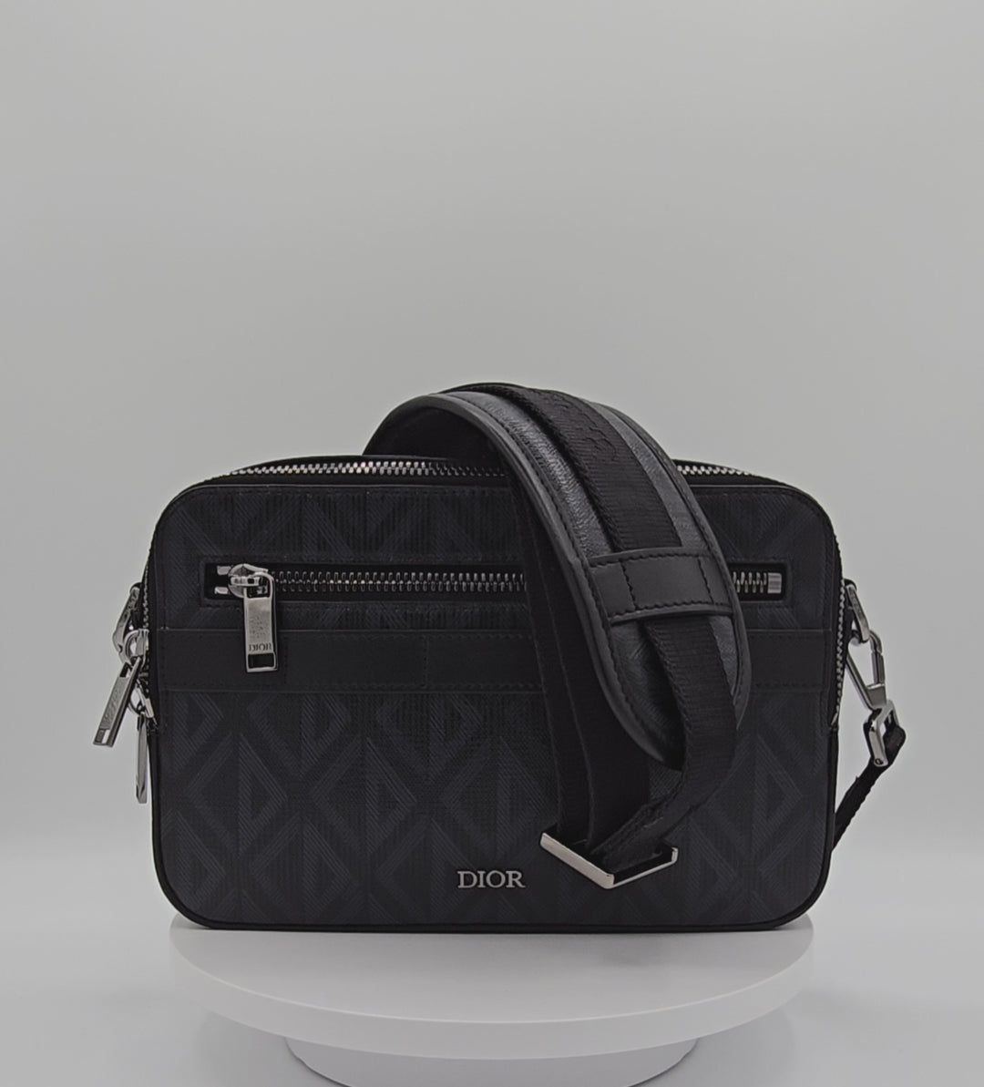 Safari Bag - Black CD Diamond Canvas