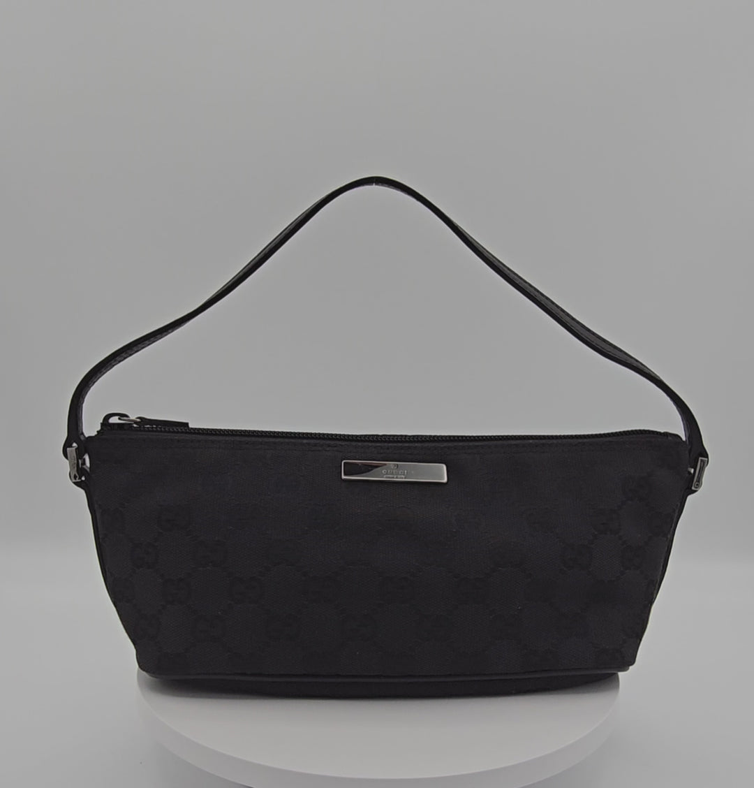 Monogram Boat Pochette - Black