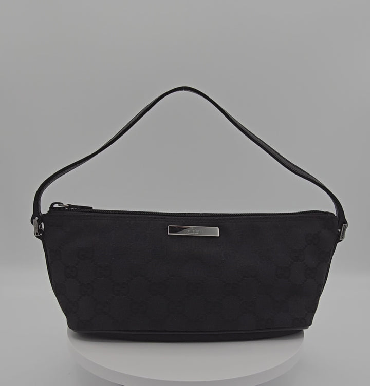 Monogram Boat Pochette - Black